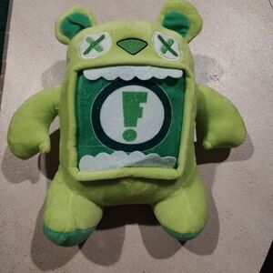 Unique plush toy Good Stuff features a cute and cuddly bear design F on front.